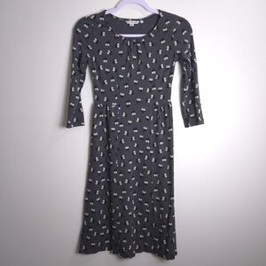 BODEN Butterfly Stretch Jersey 3/4 Sleeve Dress‎ 2R
